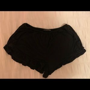 Black Brandy Melville Ruffle Shorts